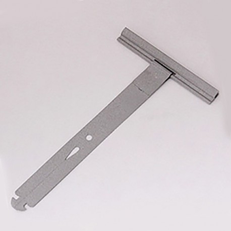 Attache tablier fendue pour volet roulant à clipser en inox