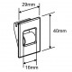 Guide sangle marron diaim 15mm encastrable pour volet roulant à sangle