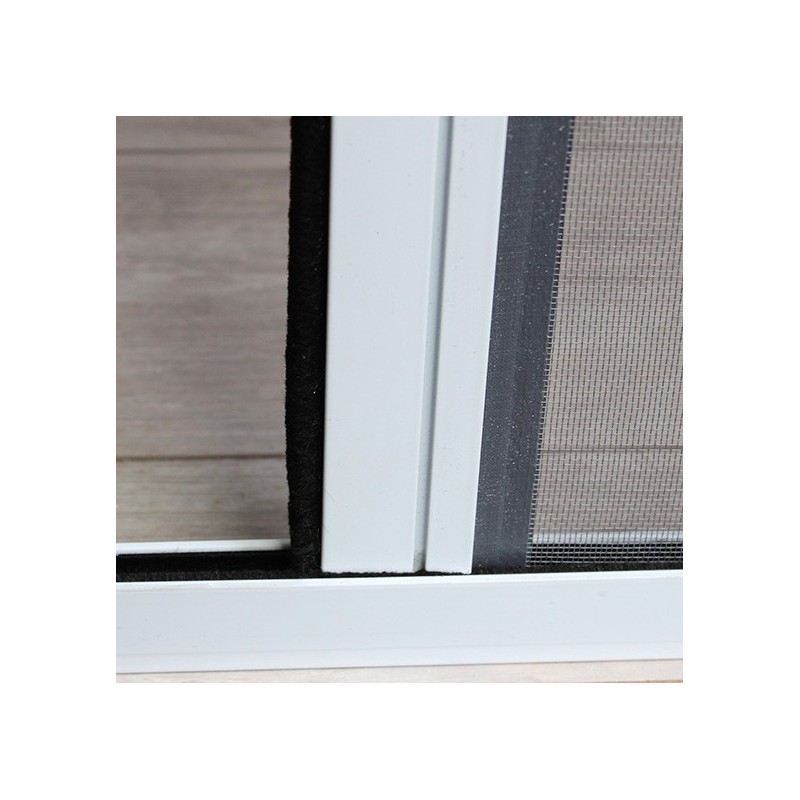 MADECOSTORE Moustiquaire enroulable latérale en alu pour porte et fenêtre -  Blanc - L160 x H220cm