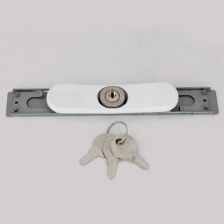 Serrure avec contre plaque pour volet roulant tirage direct