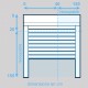 Volet Roulant PVC blanc H 1m55 x L 1m50 à sangle