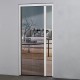 Moustiquaire Porte Plissée H230 cm x L100 cm Alu Blanc chez Volet-Moustiquaire.com