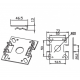 Dimensions du support moteur standard à goupilles