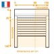 Schéma recoupe volet roulant recoupable radio H140 cm x L150 cm Blanc par -France Combi