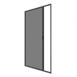 Moustiquaire enroulable latérale Alu Gris anthracite H 220 x L 160 cm