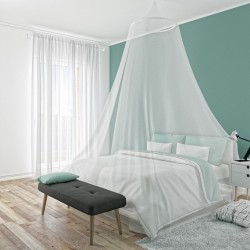 Moustiquaire Ciel De Lit Suspendue - Pour Lit Simple Ou Double, Dimensions 60x250 Cm - Protection Contre Moustiques, Intérieur Et Extérieur - 2