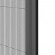 Moustiquaire plissée ouverture latérale H230 cm x L140 cm coloris gris
