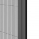 Moustiquaire plissée ouverture latérale H230 cm x L140 cm coloris gris