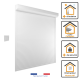 Volet Roulant PVC H220 cm x L150 cm Electrique Filaire Blanc