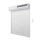 Volet roulant solaire alu H 150 cm x L 150 cm blanc