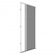 Moustiquaire Porte Plissée H230 cm x L140 cm Alu Blanc par Volet-moustiquaire.com