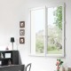 Fenêtre 2 vantaux PVC H1150 mm blanc Volet-Moustiquaire.com