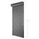 Volet roulant tirage direct H 220 cm x L 100 cm ALU gris anthracite