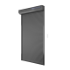 Volet roulant solaire alu H 150 cm x L150 cm gris anthracite