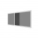 Kit moustiquaire extensible H 70 cm x L 100 cm alu blanc