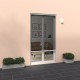 MOUSTIQUAIRE ALU ENROULABLE LATERALE POUR PORTE-FENETRE ET BAIE VITREE en H.220 x L.160 cm