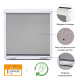 Moustiquaire enroulable verticale Alu pour porte fenêtre H 220 cm x L 160 cm "seconde chance"
