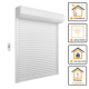 Volet roulant radio ALU H140 cm x L150 cm blanc