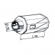 Embout d'axe octogonal 60 pour volet roulant