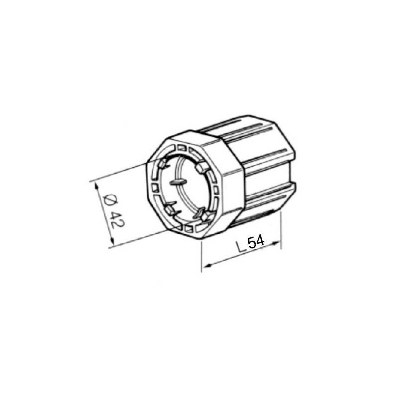 Roulement a bille volet roulant 40 mm embout EAX8160 axe 60 - KOG040