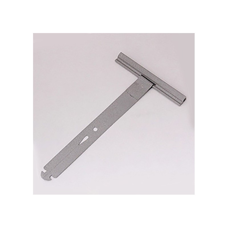 Attache tablier fendue pour volet roulant à clipser en inox
