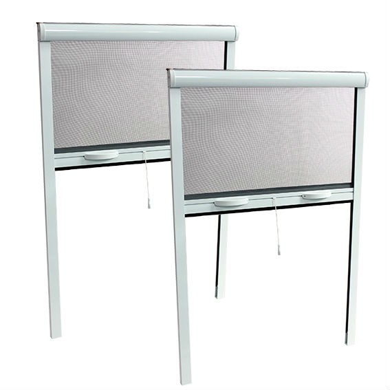 PACK ECO de 2 moustiquaires Enroulables ALU H220 cm x L