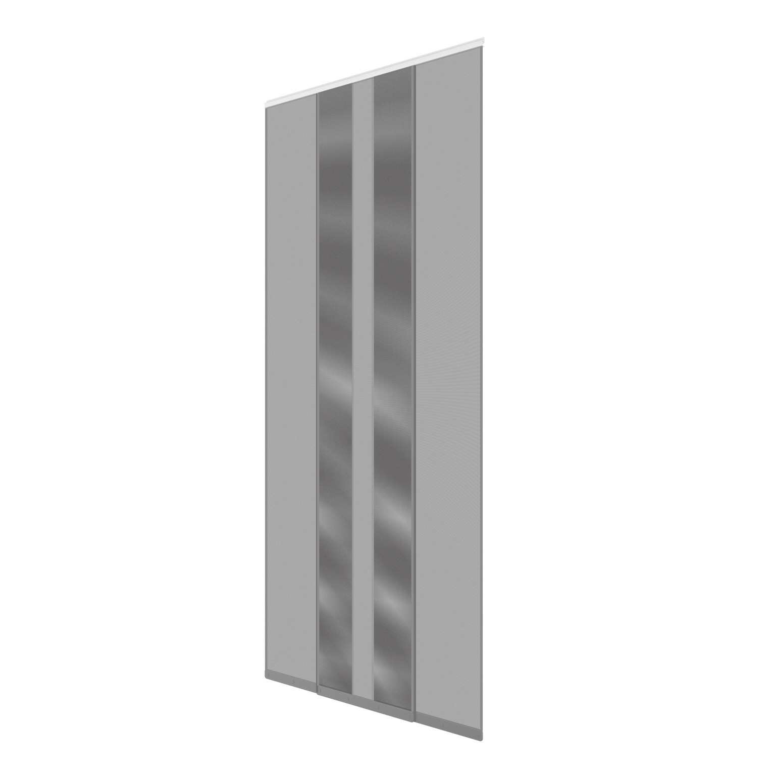 Moustiquaire rideau pour porte L100 cm x H230 cm gris
