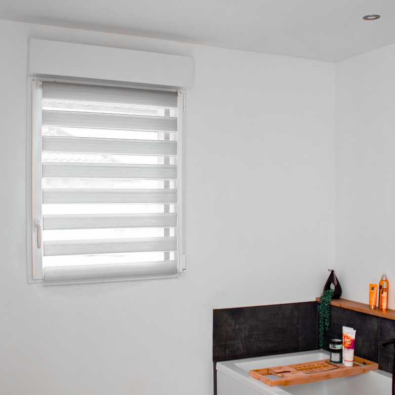 Store Jour Nuit L 52 cm x H 150 cm gris sans perçage