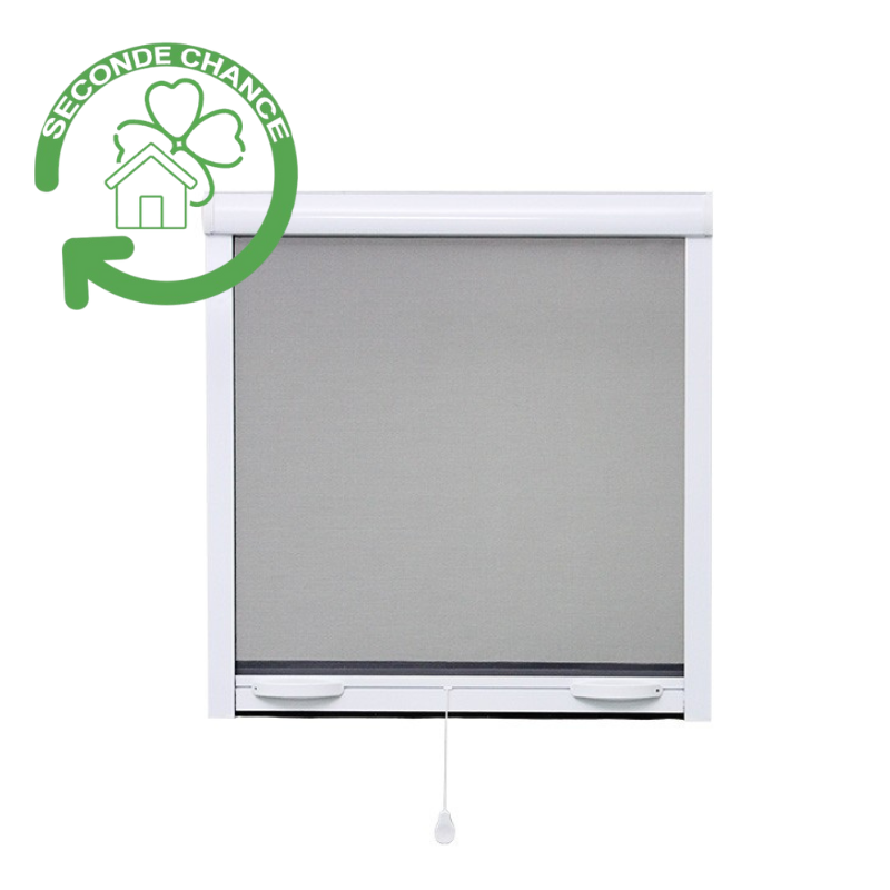 Moustiquaire enroulable alu verticale H.145 cm x L.100 